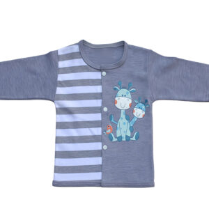 جلو دکمه دار آستین بلند Giraffes